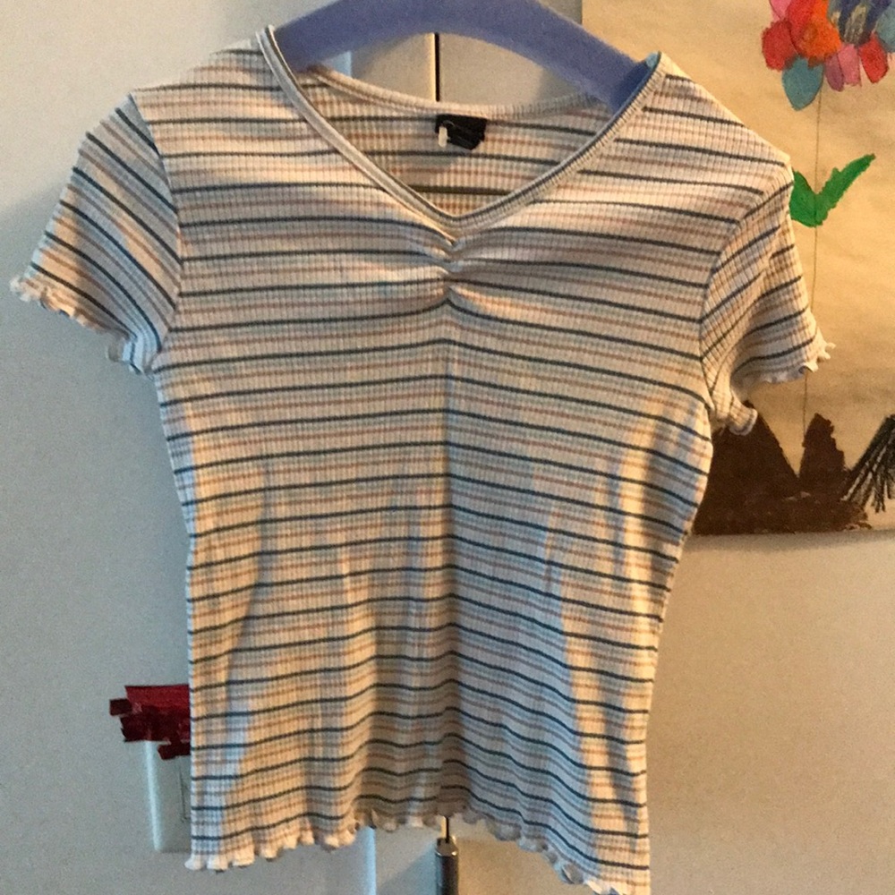 Worn once and washed ribbed tee